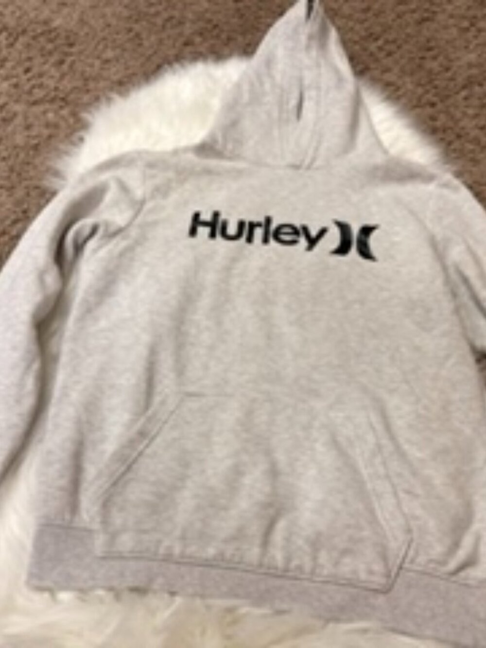 Hurley Gray Pullover Hoodie - XL